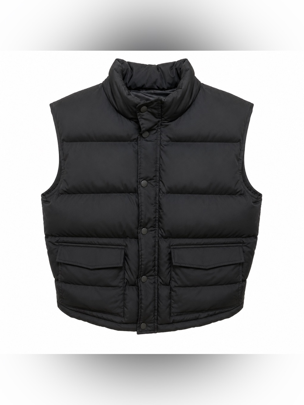 Men's Black Mountaineer Down Feather Puffer Vest